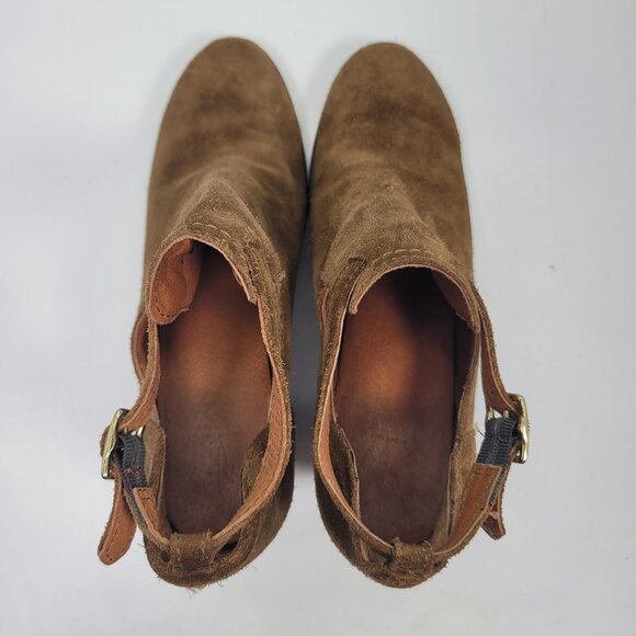 Frye Meghan Women's Chestnut Suede Shootie Ankle Boots 3471356 US Size 8.5B - Picture 5 of 9